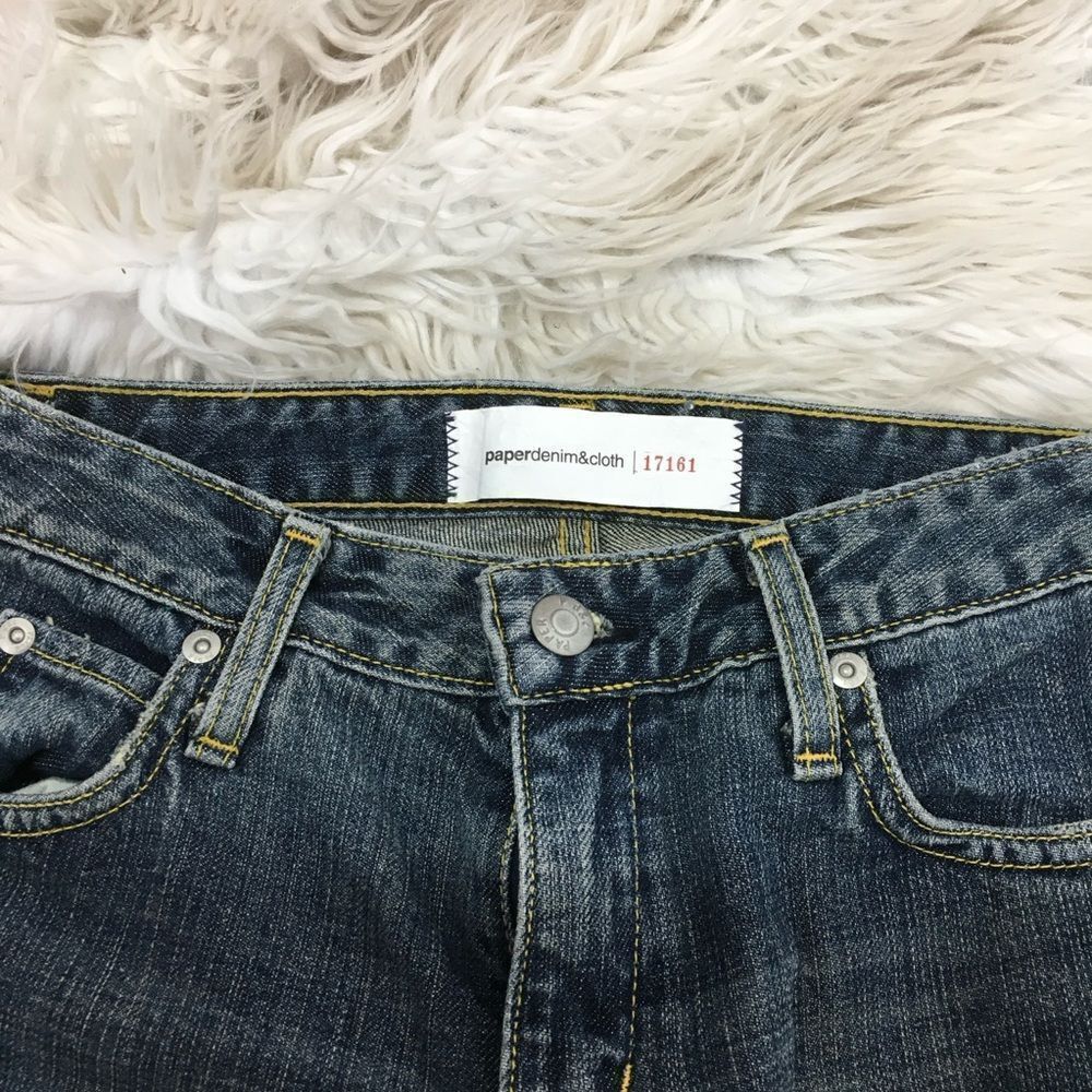 Paper Denim & Cloth Women's Bottom Slit Straight Mid Rise Jeans 25 - Picture 11 of 12